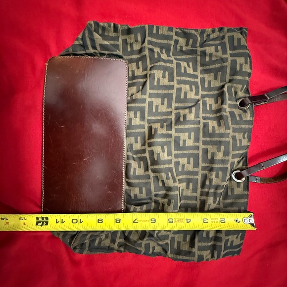 Designer Patterned Tote Bag - Black and Brown - Picture 11 of 16